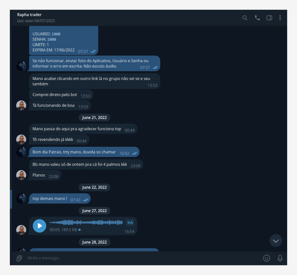 A Prova da Gratidão Espontânea: Cliente agradece e informa que está revendendo